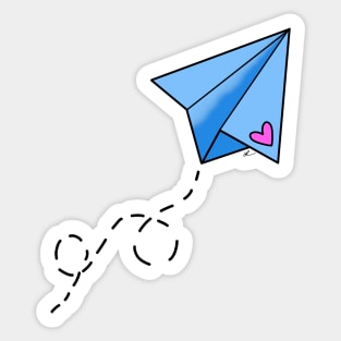 Love Letters in Paper Planes Sticker